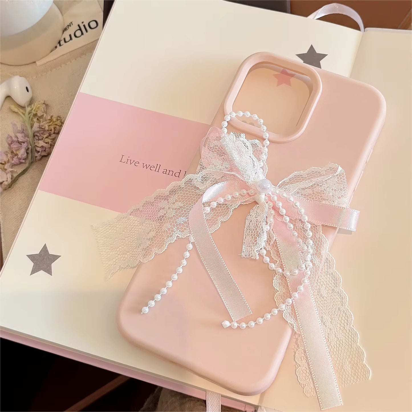 Lace Bowknot Lady Phone case