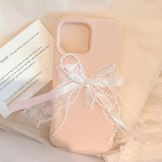Lace Bowknot Lady Phone case
