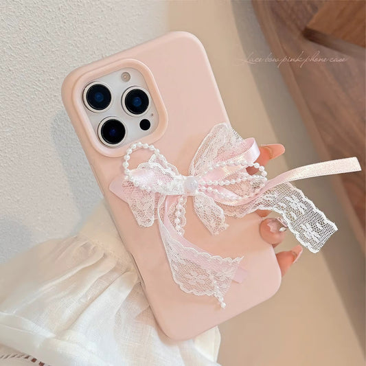 Lace Bowknot Lady Phone case