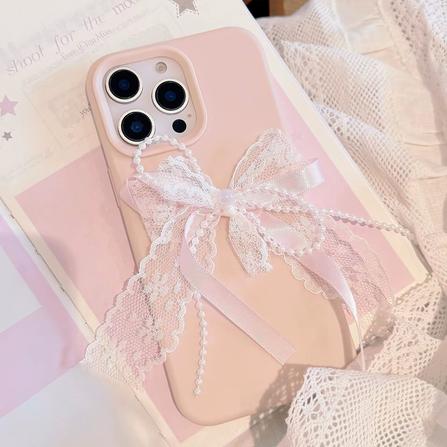 Lace Bowknot Lady Phone case