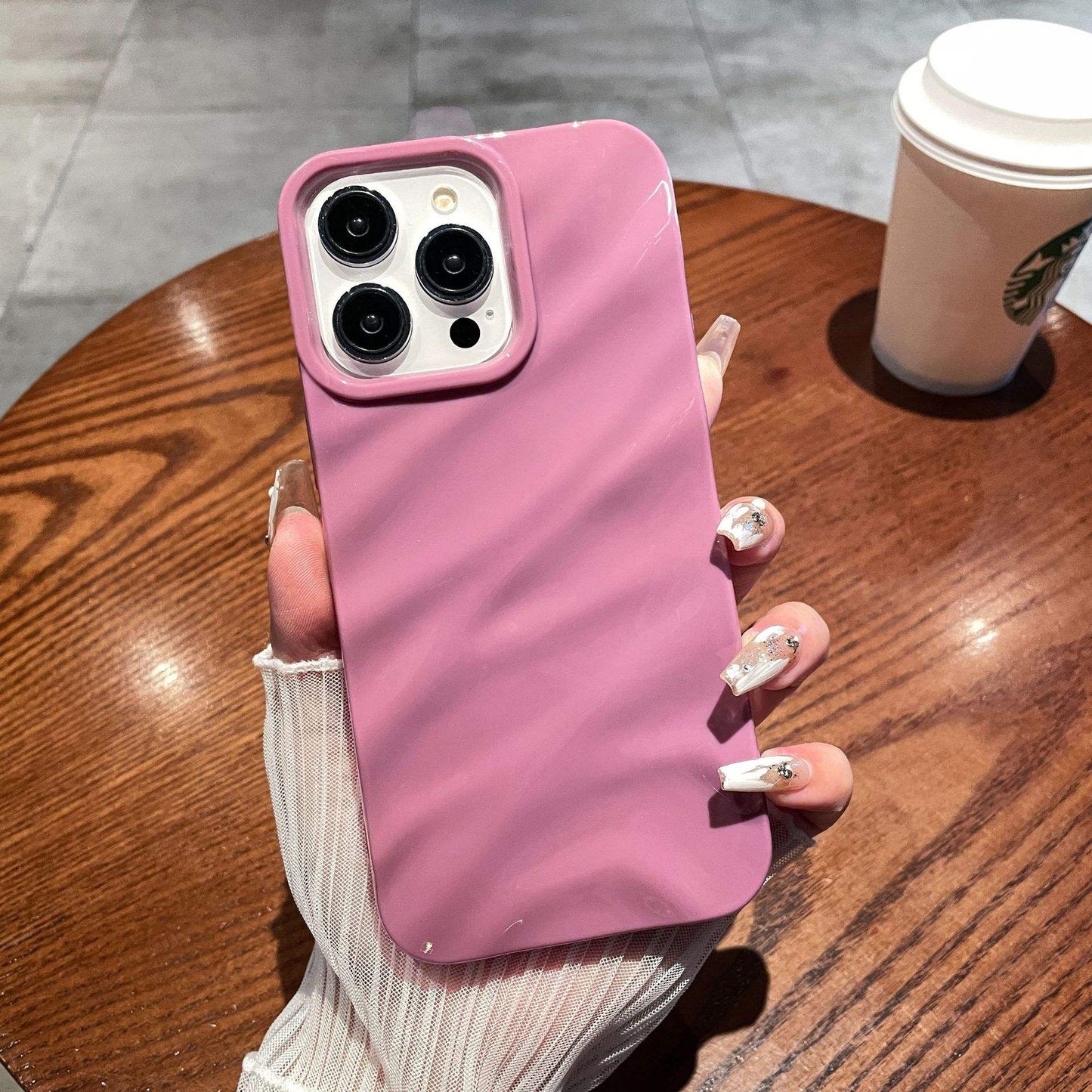 Luxury 3D Ripple Wavy Silicone TPU Case