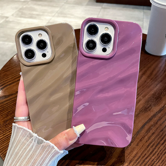 Luxury 3D Ripple Wavy Silicone TPU Case