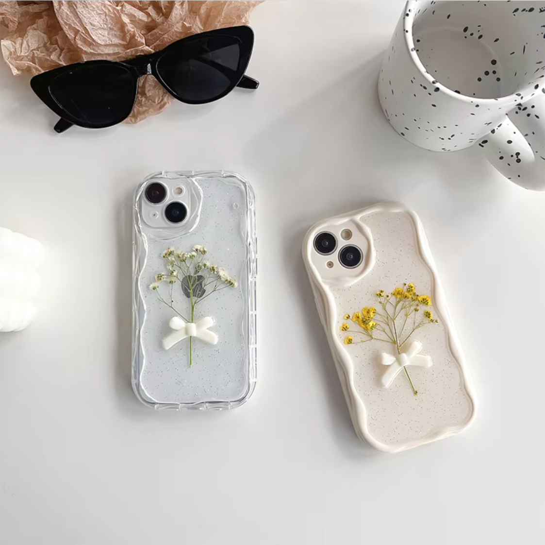 Korean Resin Art Bowknot iPhone Case
