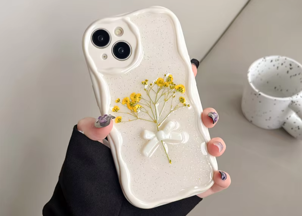 Korean Resin Art Bowknot iPhone Case