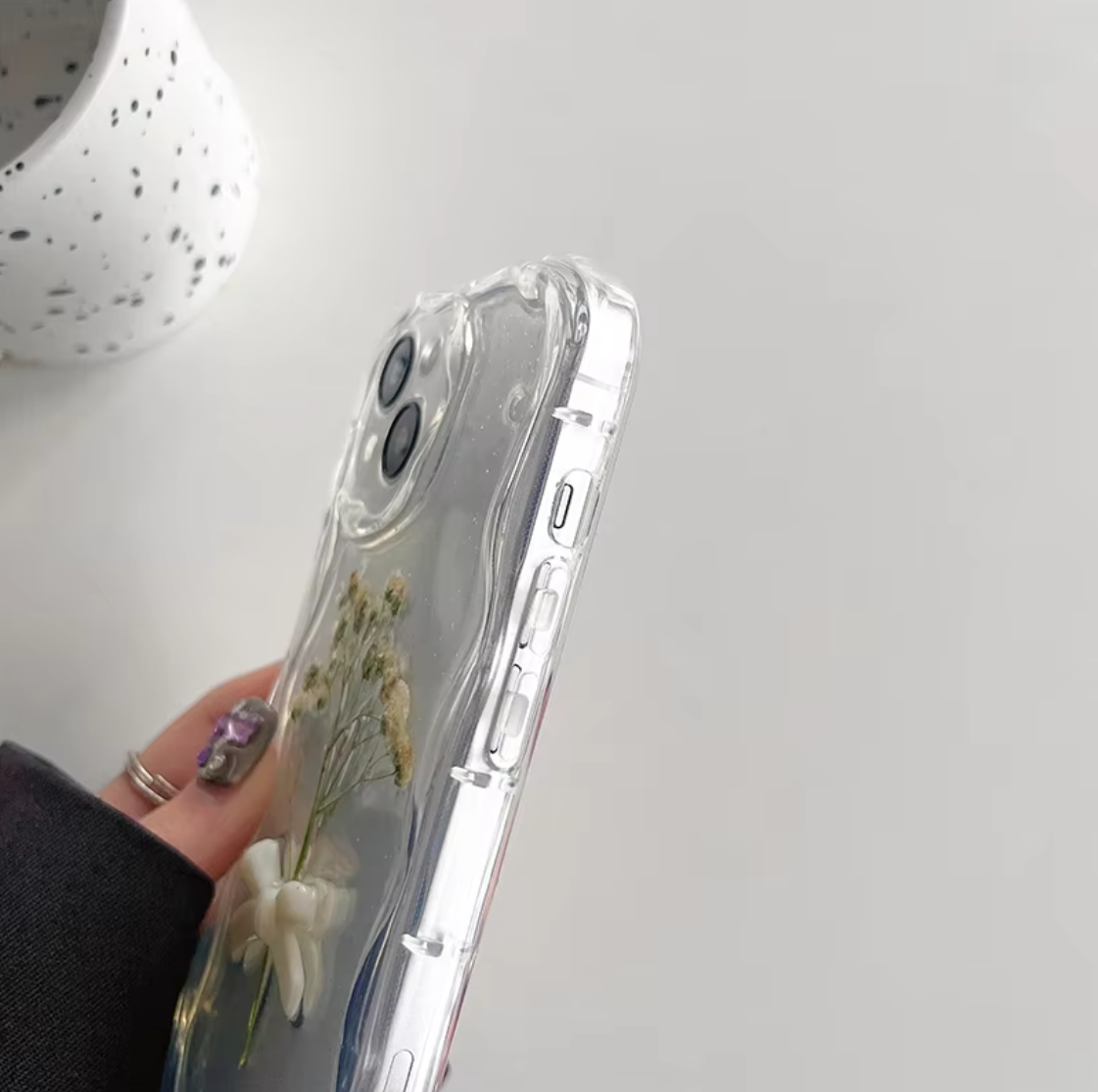 Korean Resin Art Bowknot iPhone Case