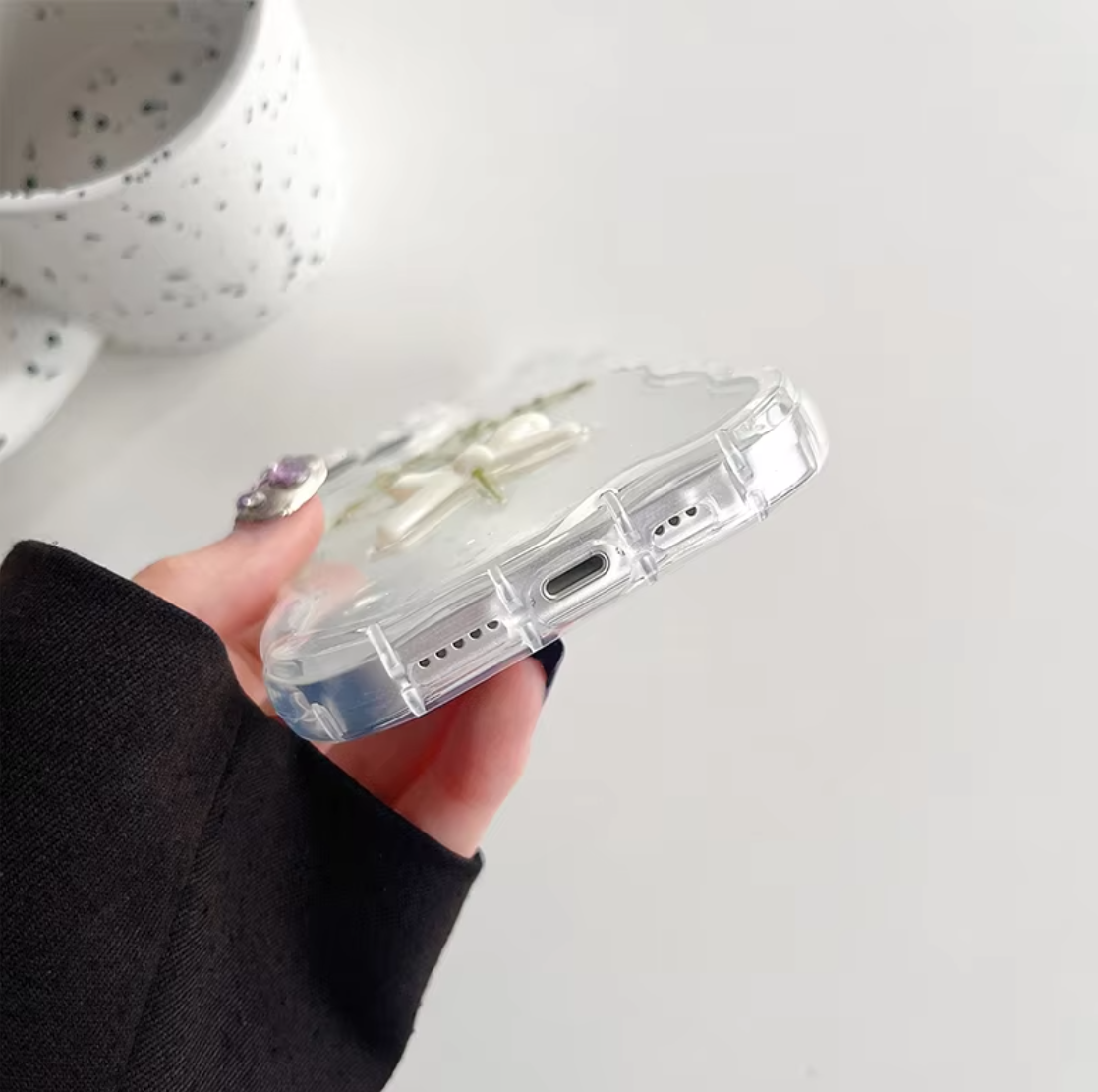 Korean Resin Art Bowknot iPhone Case