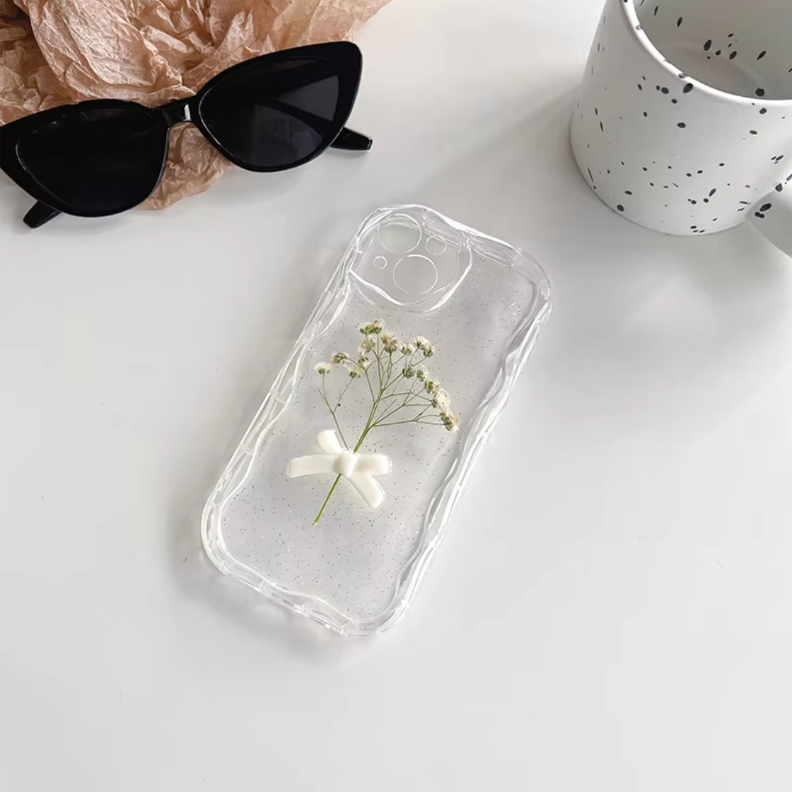 Korean Resin Art Bowknot iPhone Case