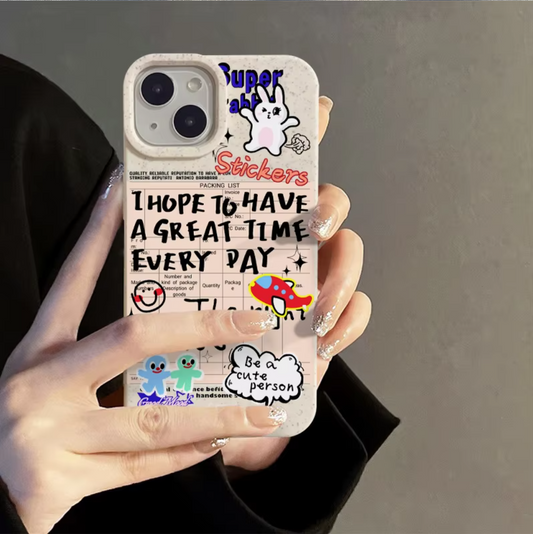 Cute Rabbit Graffiti Case