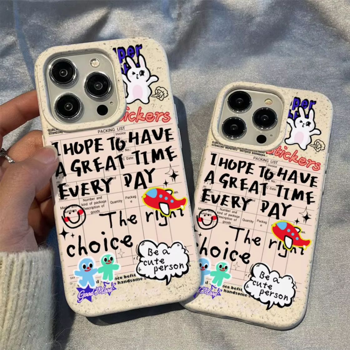 Cute Rabbit Graffiti Case