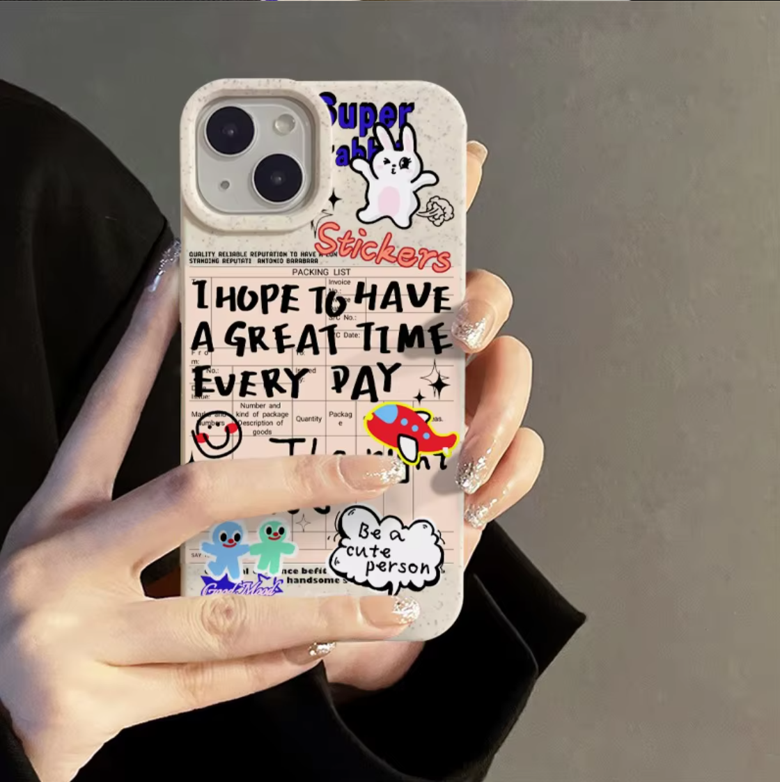Cute Rabbit Graffiti Case